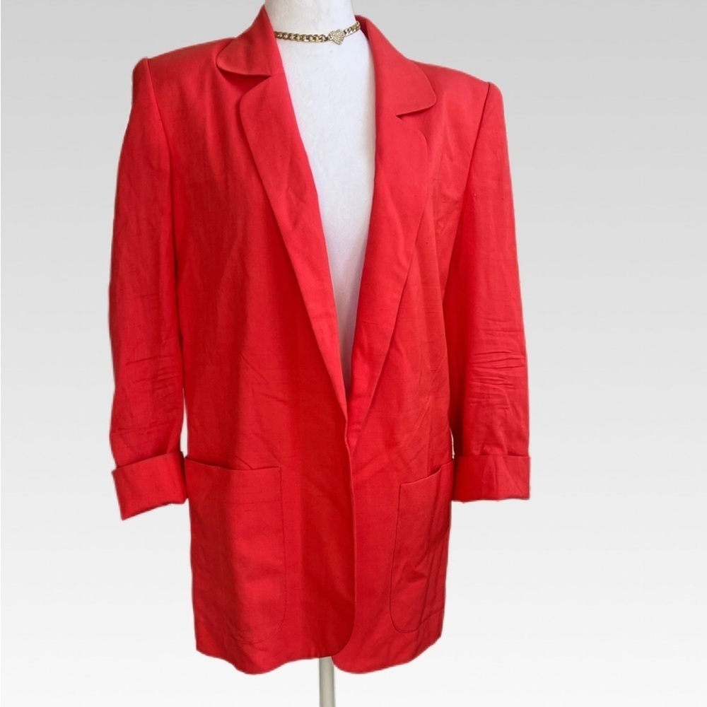 Evan Picone Vibrant salmon Blazer size 8
